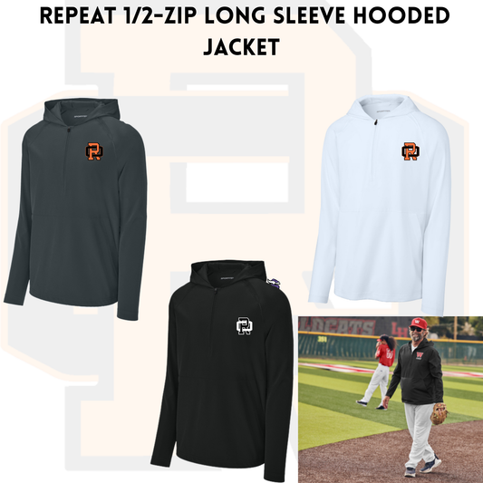ROSB26 JST488 Repeat 1/2-Zip Long Sleeve Jacket