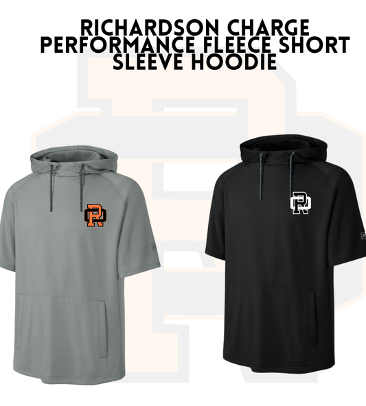 ROSB26 RA7200SSH Richardson Charge Performance Fleece Short Sleeve Hoodie