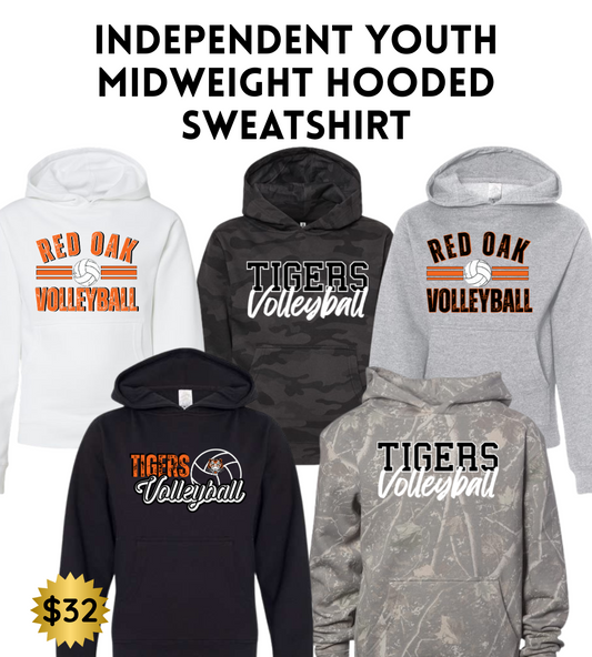 ROVB25 Youth Midweight Hooded Sweatshirt