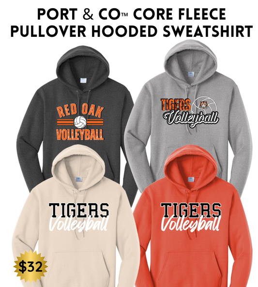 ROVB25 Port & Co™ Core Fleece Pullover Hooded Sweatshirt