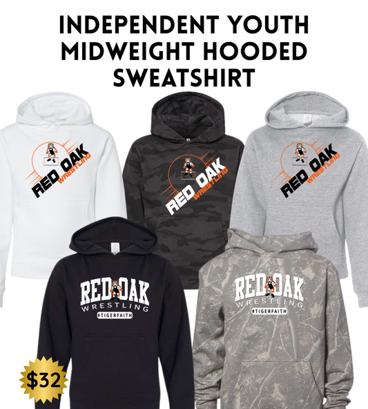 ROWR2526 Youth Independent Hooded Sweatshirt