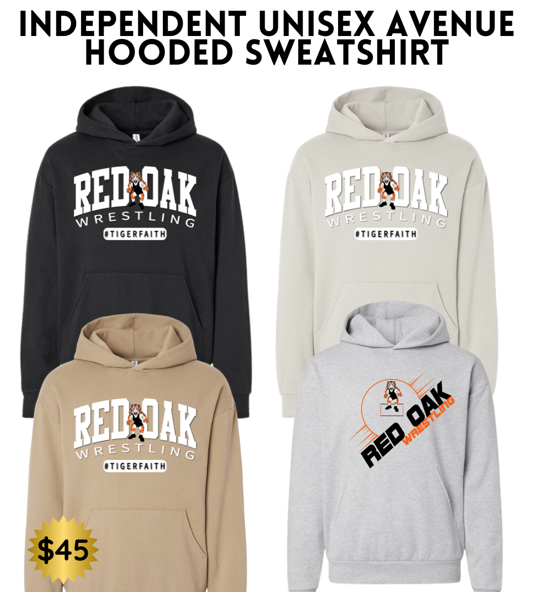 ROWR2526 Independent Unisex Avenue Hooded Sweatshirt