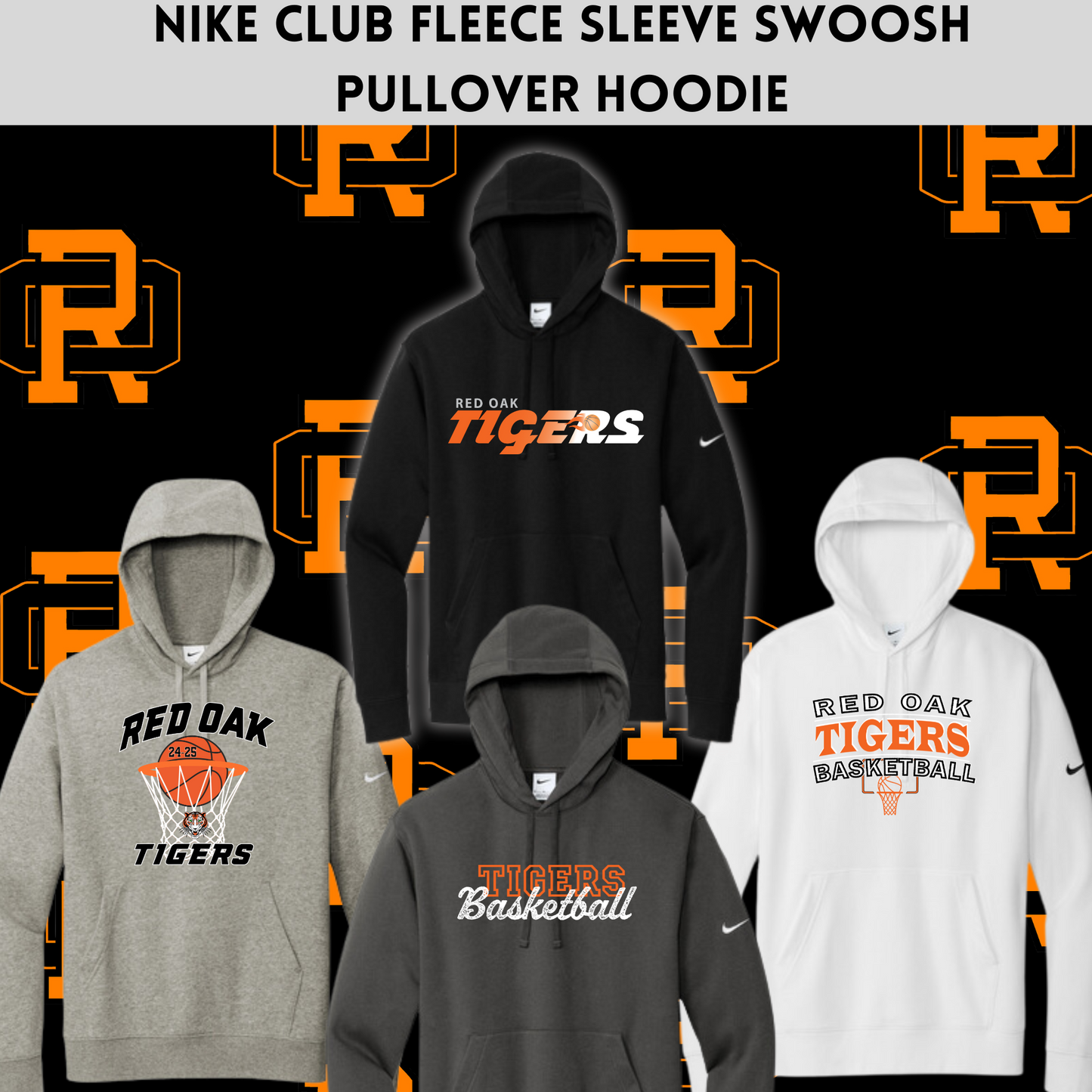 ROBBS Nike Club Fleece Sleeve Swoosh Pullover Hoodie