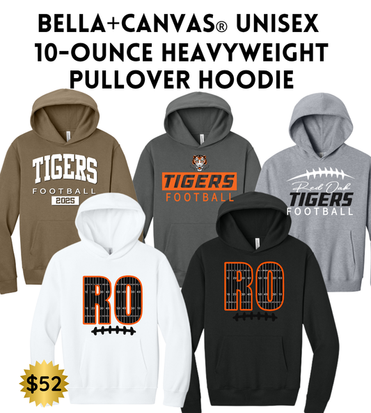 ROFB25 BELLA+CANVAS® Unisex 10-Ounce Heavyweight Pullover Hoodie