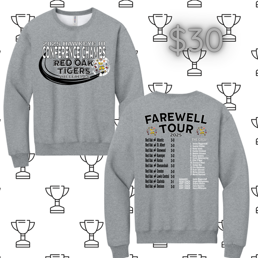 ROVBCC Crewneck Sweatshirt - Youth & Adult Sizes - Grey