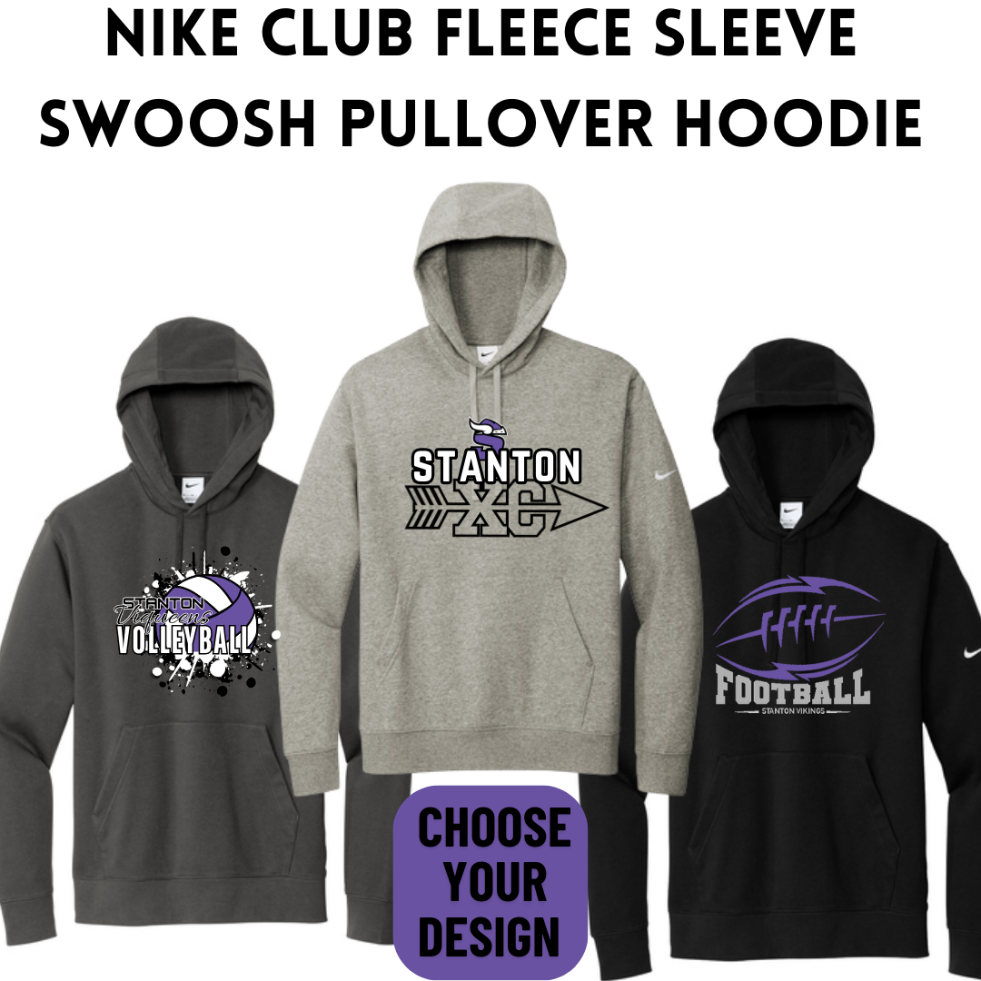 SB Nike Club Fleece Sleeve Swoosh Pullover Hoodie