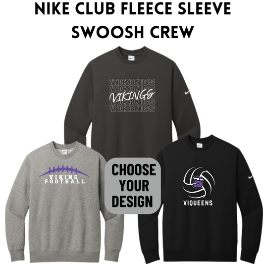 SB Nike Club Fleece Sleeve Swoosh Pullover Crewneck