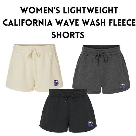 SB Women’s Lightweight California Wave Wash Fleece Shorts