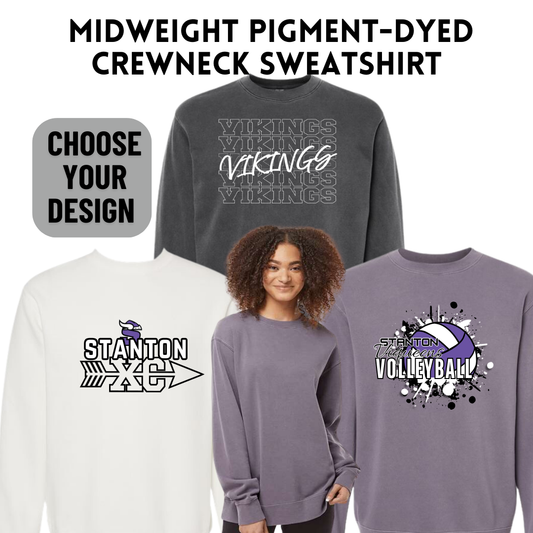 SB Midweight Pigment-Dyed Crewneck Sweatshirt - Adult