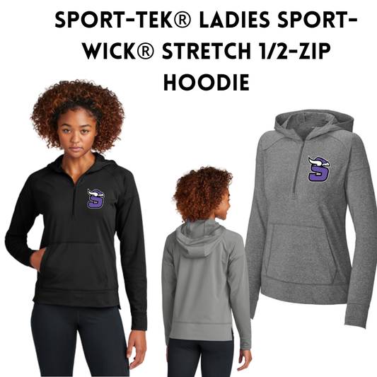 SB Women's Sport-Wick® Stretch 1/2-Zip Hoodie