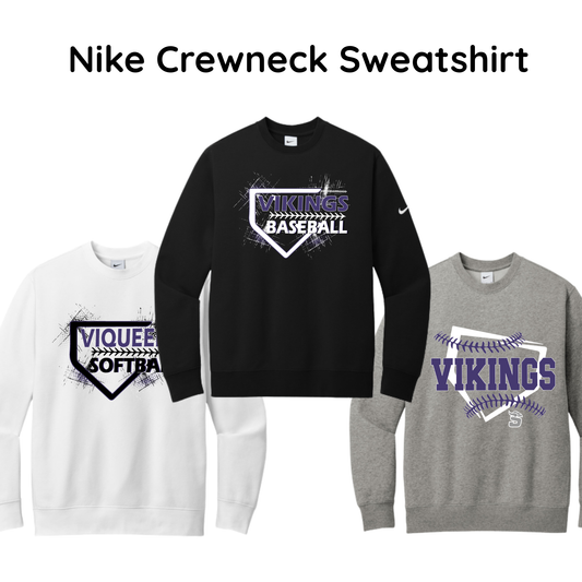 SSB25 Nike Club Fleece Sleeve Swoosh Pullover Crewneck