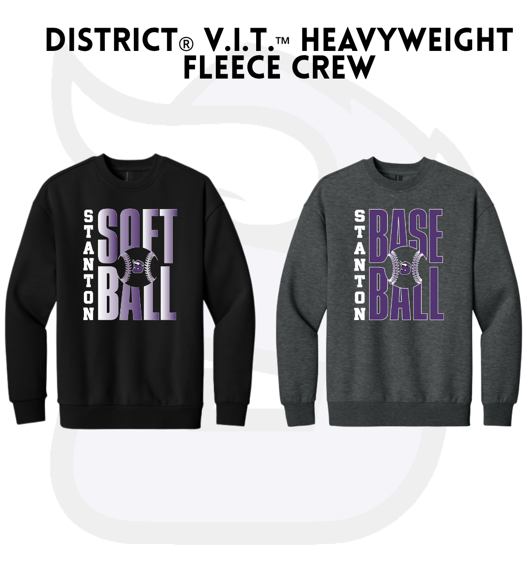 SBBS26 DT6154 District® V.I.T.™ Heavyweight Fleece Crew