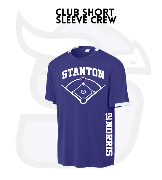 SBB26 ST440 Sport-Tek® Club Short Sleeve Crew With Custom Name & # on Side - Youth & Adult Sizes!