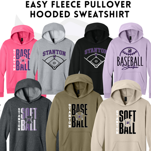 SBBS26 PC68H Port & Co™ Easy Fleece Pullover Hooded Sweatshirt- Youth & Adult Sizes