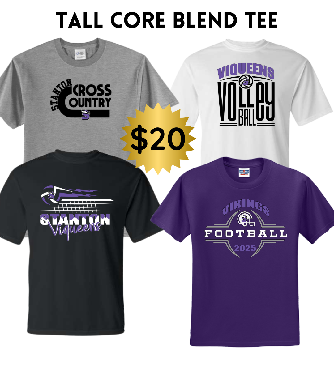 SB25 TALL Tall Core Blend Tee