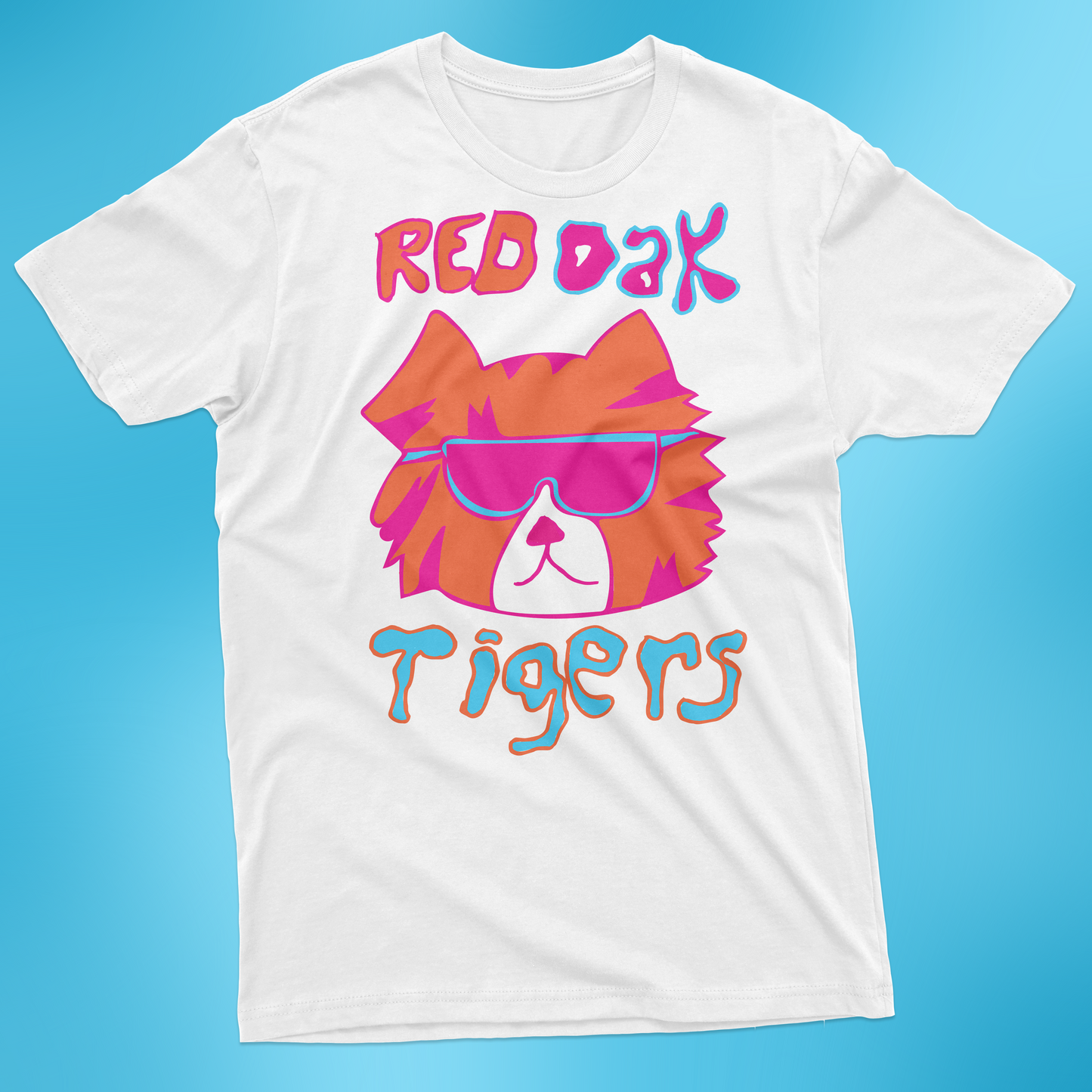 ROAD Gildan Dryblend 50/50 T-Shirt - Youth-Adult Red Oak Tigers