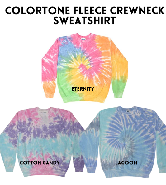 VB Colortone Tie Dye Crewneck Sweatshirt