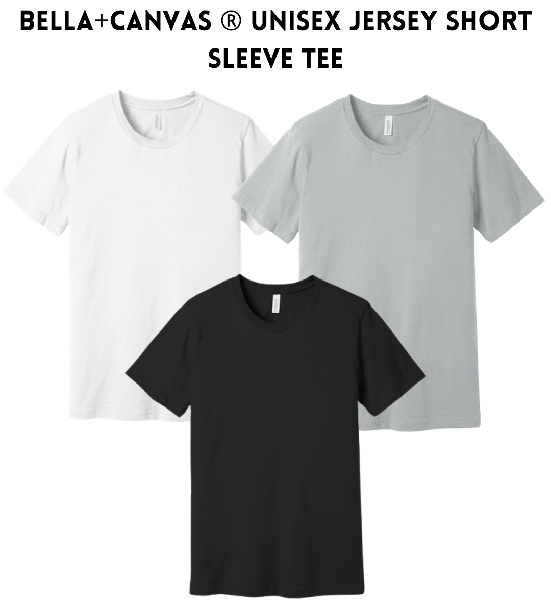 VB BC3001 BELLA+CANVAS® Unisex Jersey Short Sleeve Tee