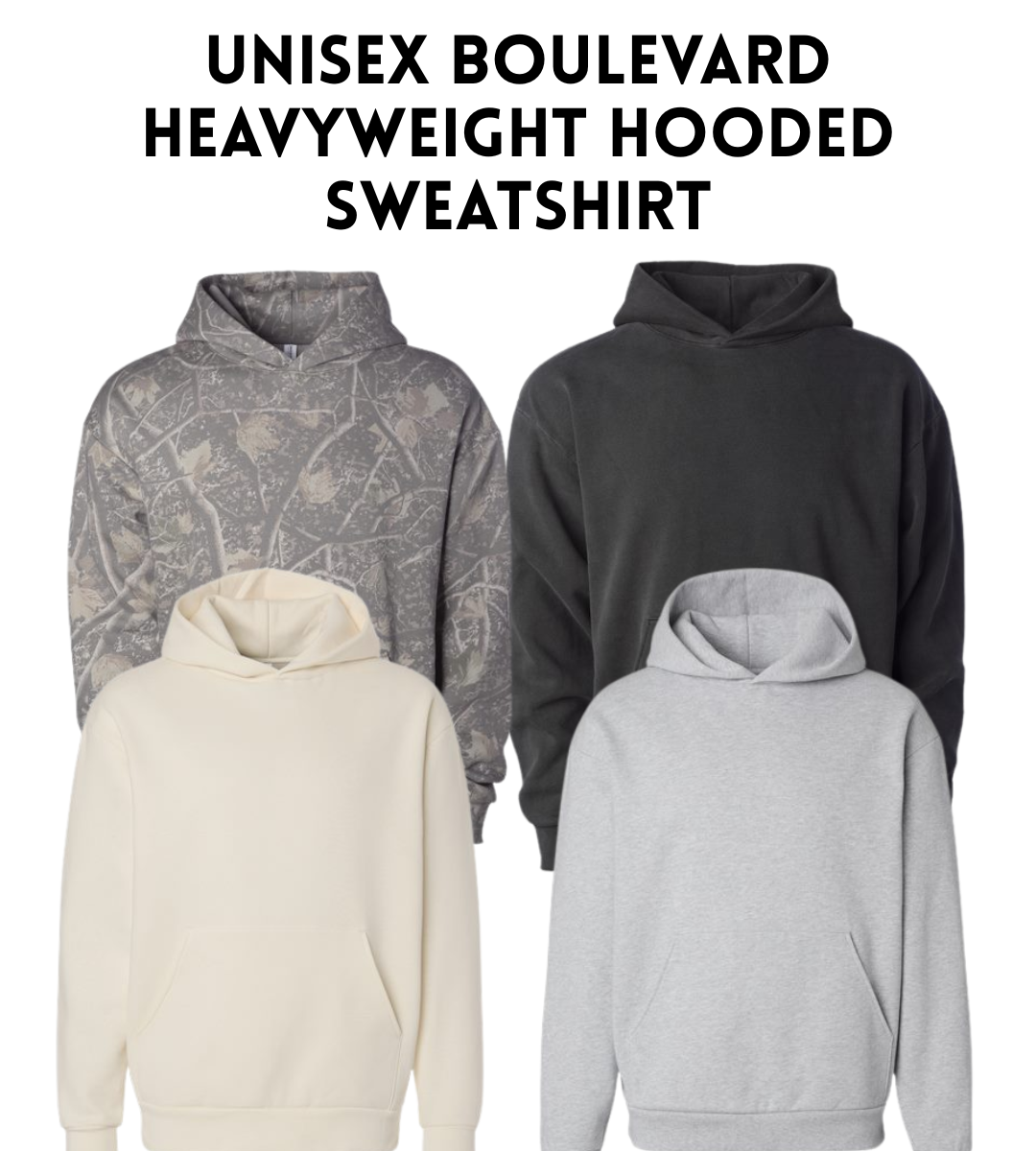 VB IND330BLV Unisex Boulevard Heavyweight Hooded Sweatshirt