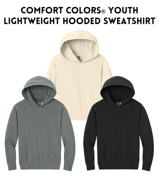 VB 1467Y Comfort Colors® Youth Lightweight Hooded Sweatshirt