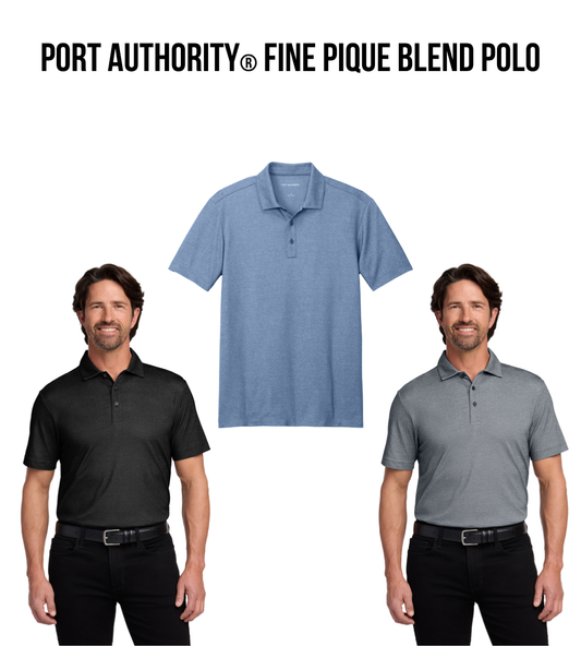 VB Port Authority® Fine Pique Blend Polo