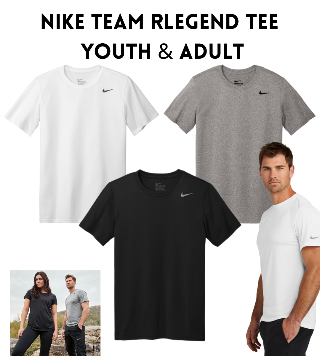 VB NKDX8787 Nike Youth & Adult Swoosh Sleeve rLegend Tee