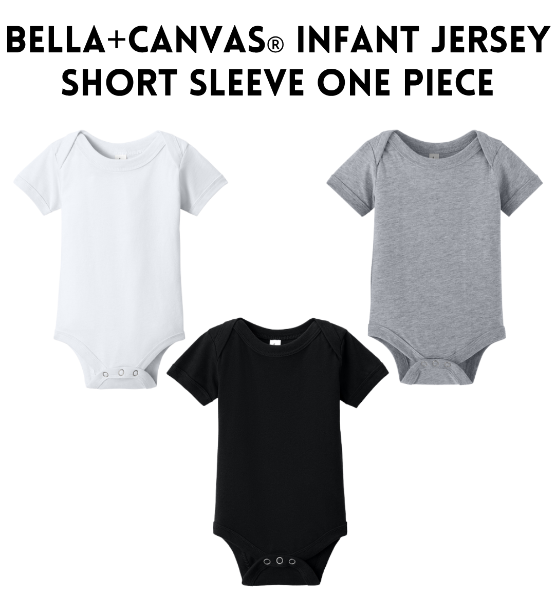 VB BC100B BELLA+CANVAS® Infant Jersey Short Sleeve One Piece