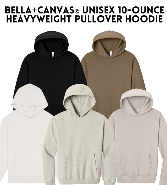 VB BC4719 BELLA+CANVAS® Unisex 10-Ounce Heavyweight Pullover Hoodie