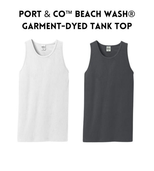 VB PC099TT Port & Co™ Beach Wash® Garment-Dyed Tank Top