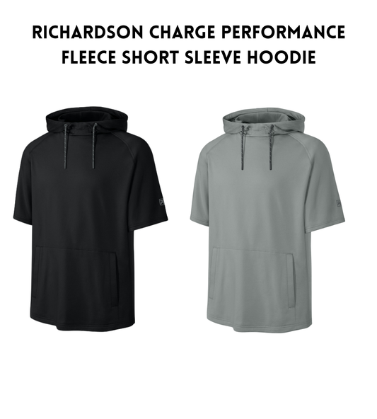 VB Richardson Charge Performance Fleece Short Sleeve Hoodie