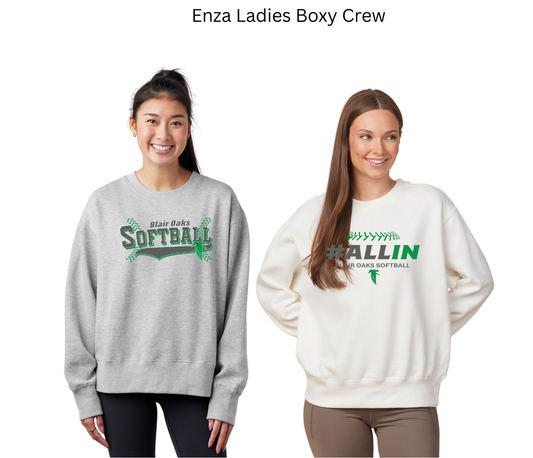 BOSB25 Enza Ladies Boxy Crew