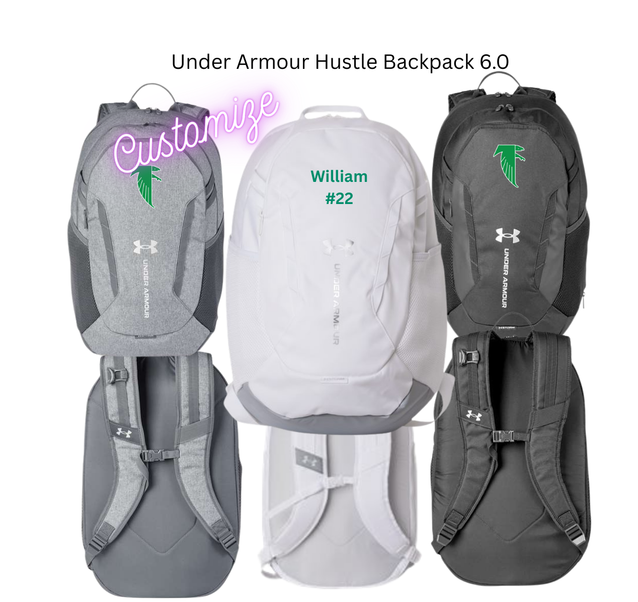 BOSB25 Under Armour Hustle Backpack 6.0