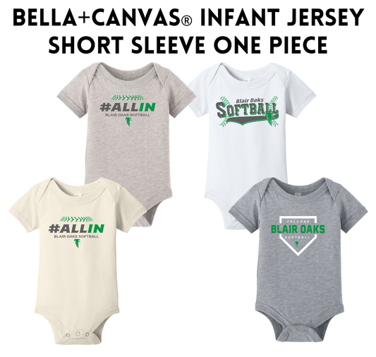 BOSB25 BELLA+CANVAS® Infant Jersey Short Sleeve One Piece