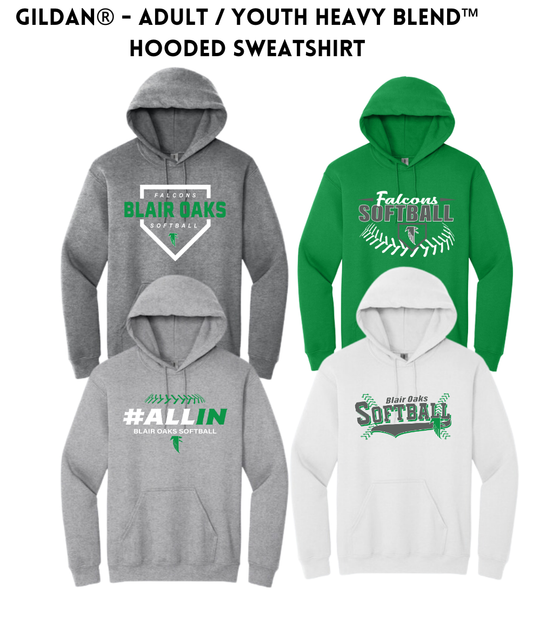 BOSB25 Gildan Heavy Blend™ Hooded Sweatshirt Youth AND Adult