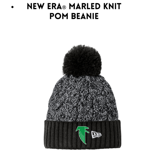 BOSB25 New Pom Era Beanie - Grey and Black