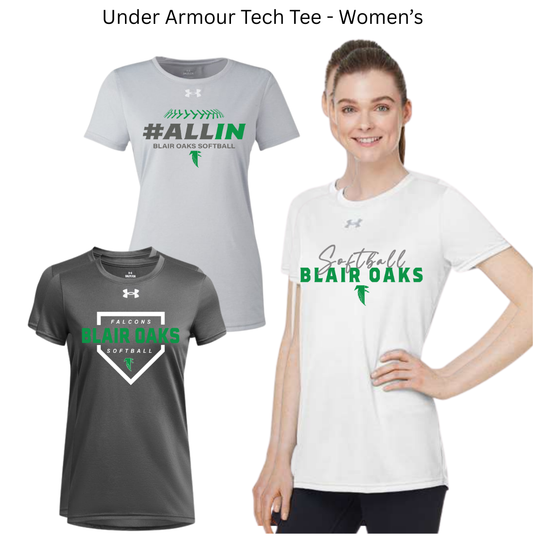 BOSB25  Under Armour Tech Tee - Womens