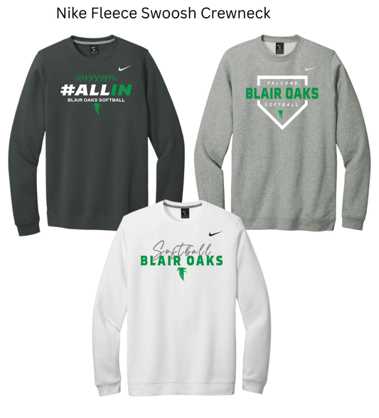 BOSB25 Nike Unisex Club Fleece Sleeve Swoosh Crewneck