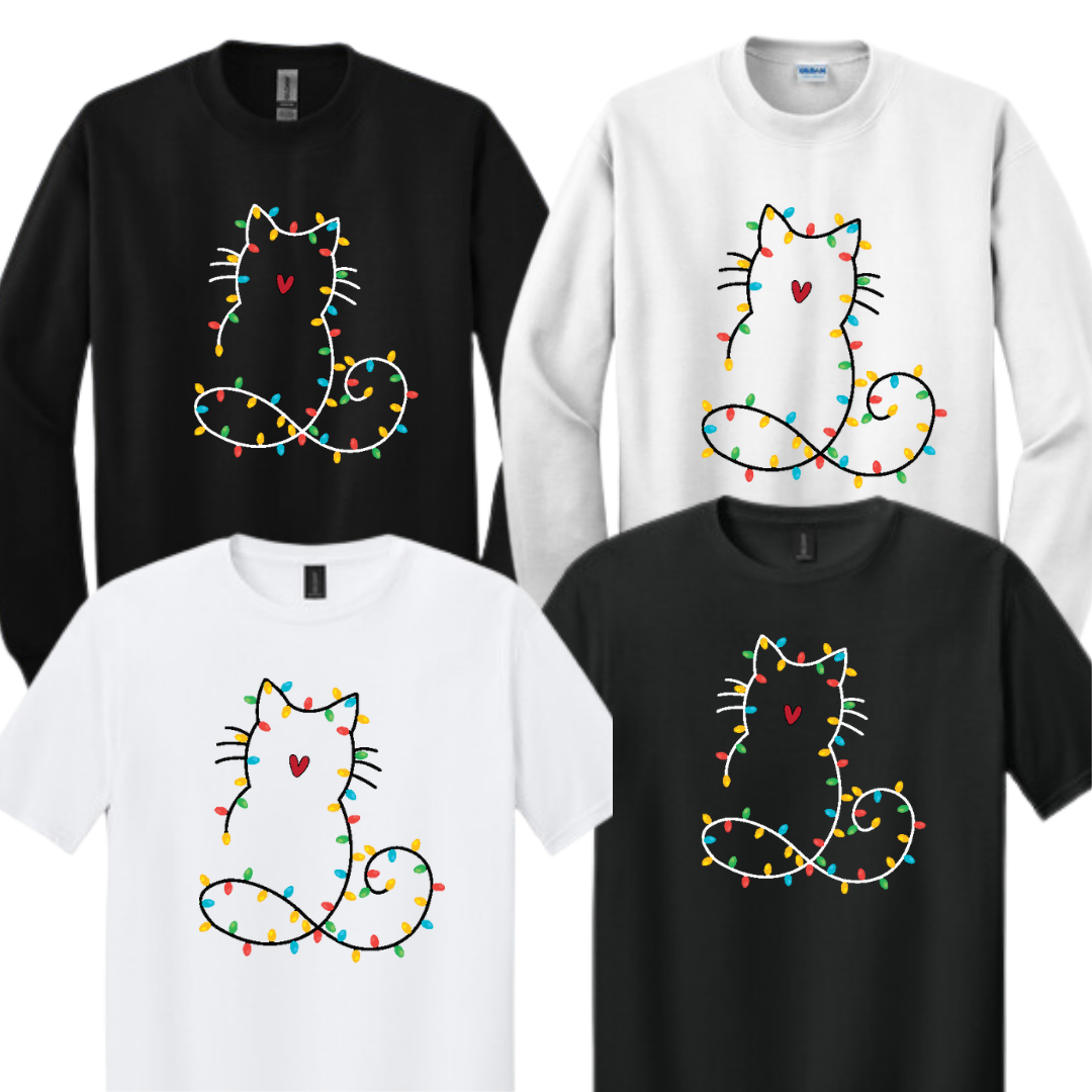 Meow Christmas Sweatshirt & T-shirt