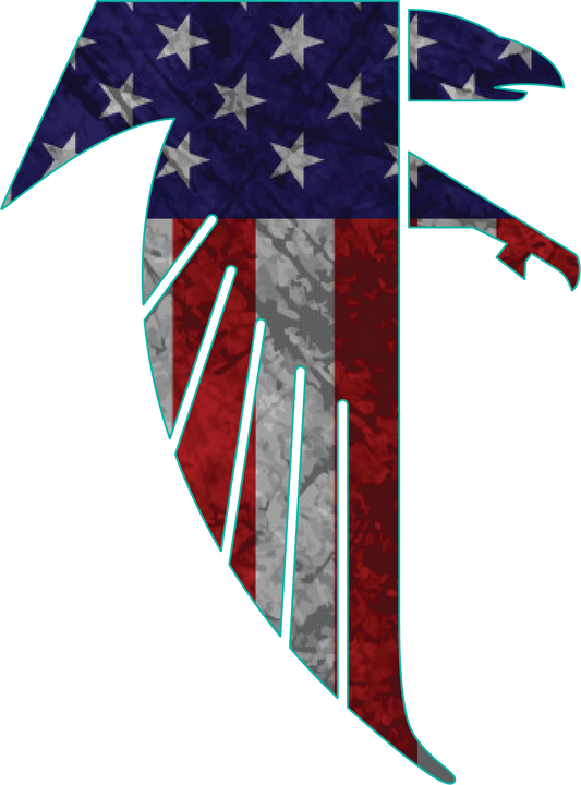 American Flag Decal (worn)