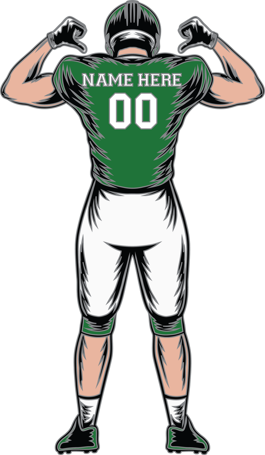 Football Player Decal