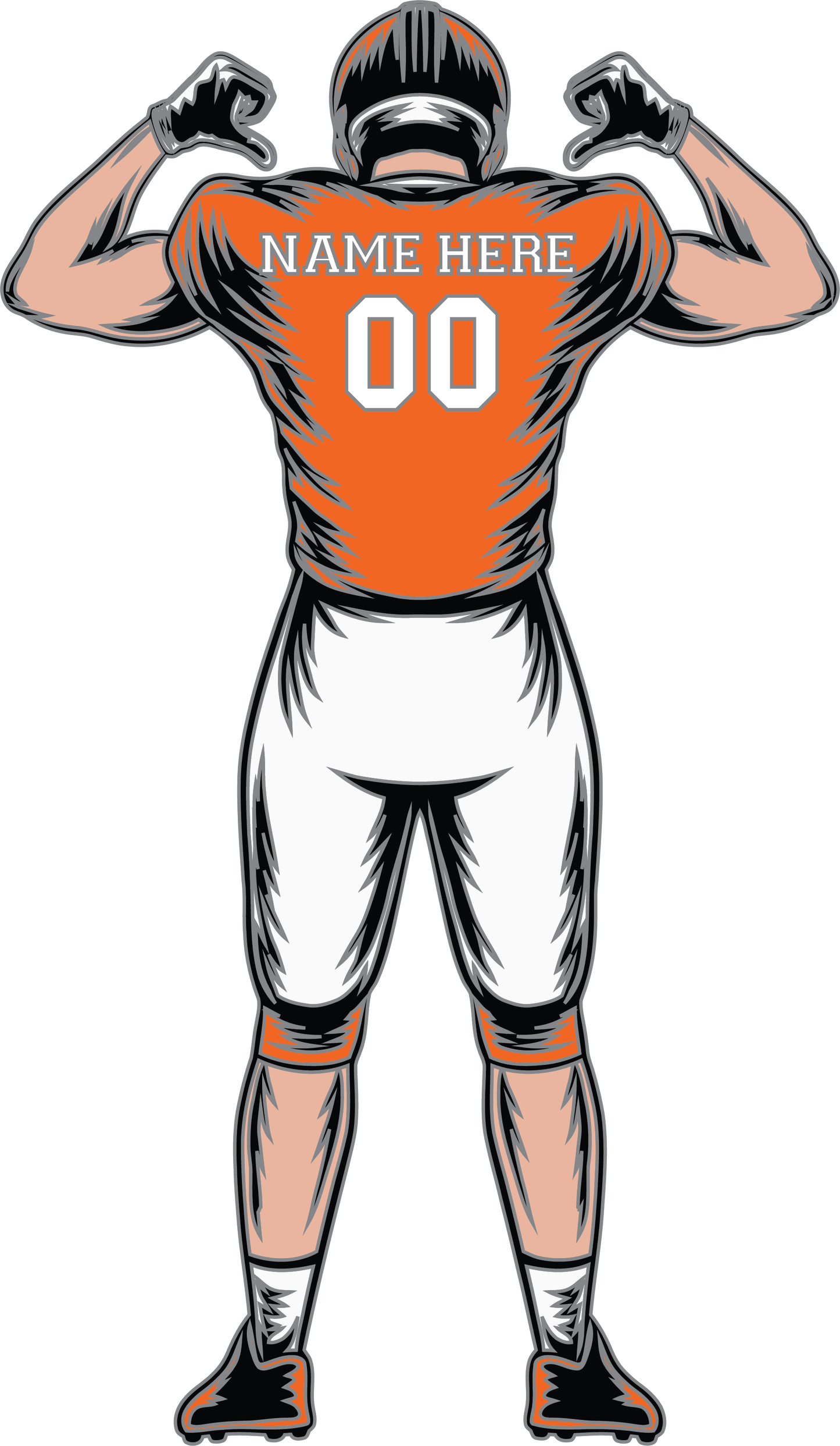 Football Player Decal