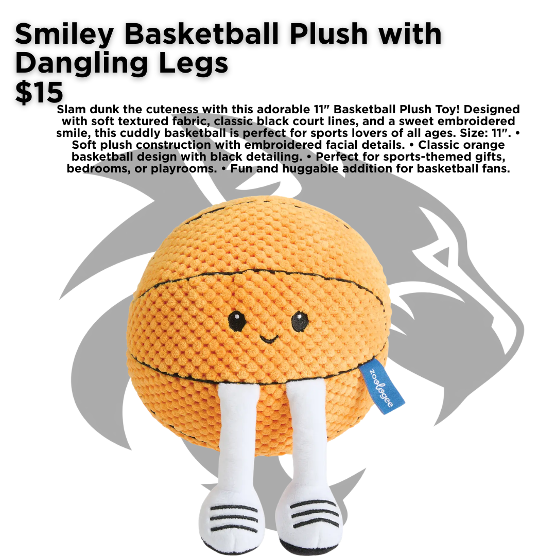 EMF Smiley Basketball Plush with Dangling Legs